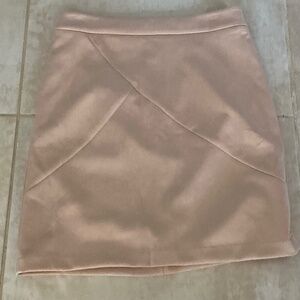 Simplee L faux suede blush Skirt Romantic Coquette Barbiecore Feminine Fairycore